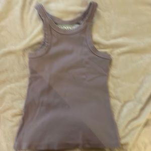 Mother chin ups rib knit tank